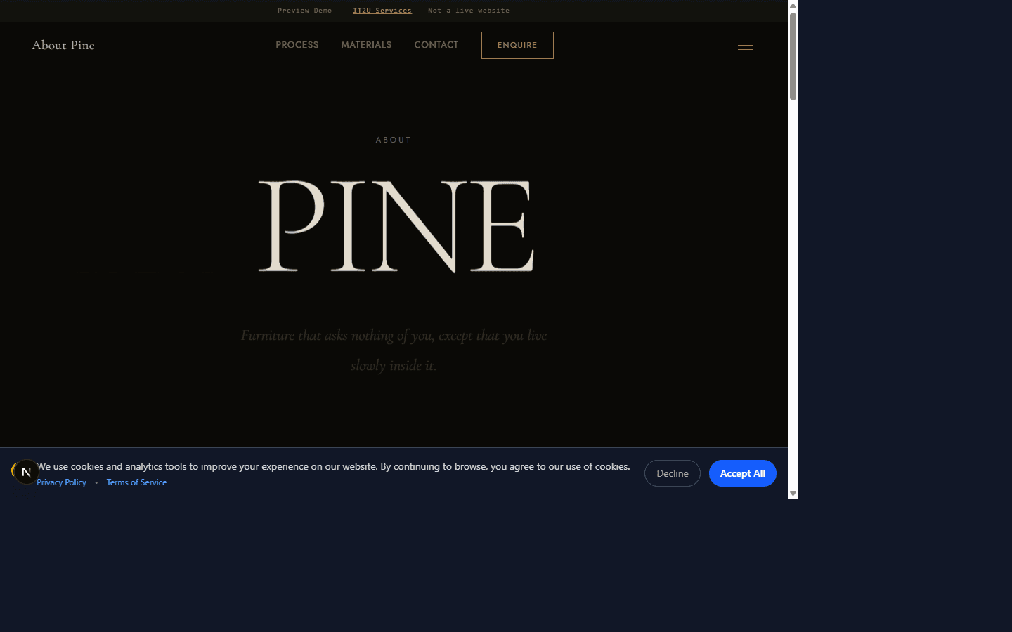 About Pine preview