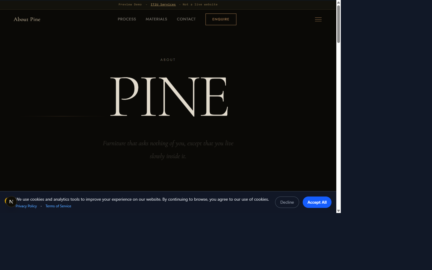 About Pine preview
